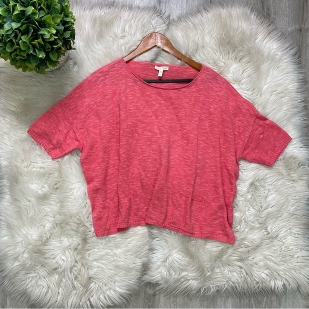 Eileen Fisher Organic Linen Lagenlook Boxy‎ Top